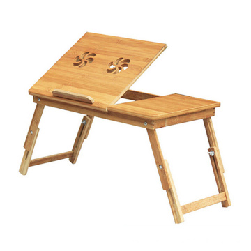 новый стиль высокое качество складной бамбук ноутбук стол